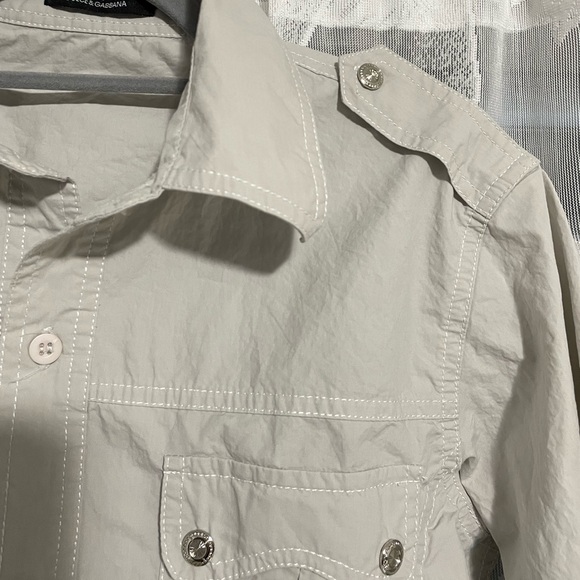 Dolce&Gabbana Beige Button Up - Picture 2 of 4